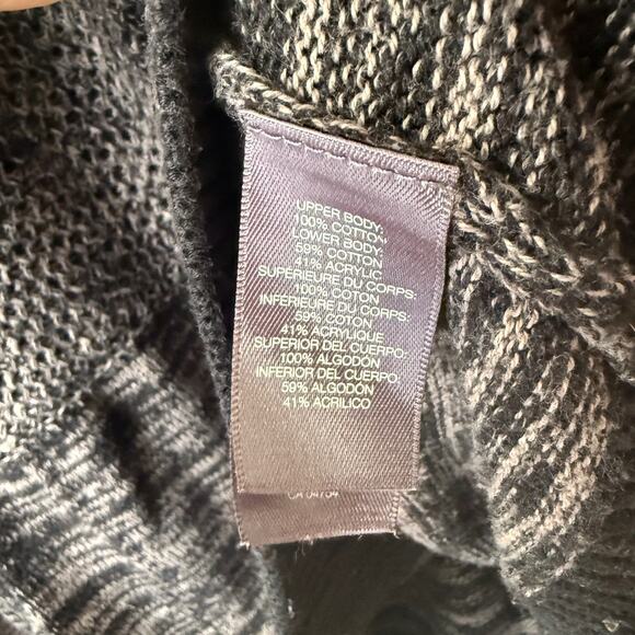 Kenneth Cole Reaction Size L Gray and Cream elbow patch sweater - Picture 6 of 9